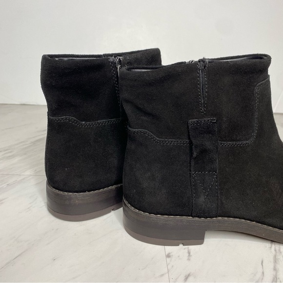 New! Franco Sarto Malina Black Suede Bootie 8M - Picture 9 of 15